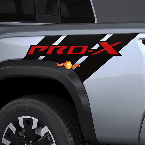 PRO-X Rear Side Vinyl Decal Pair for Nissan Frontier