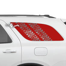 Pair Side Rear Window Tire Track Decal Vinyl Stickers for Dodge Durango 2