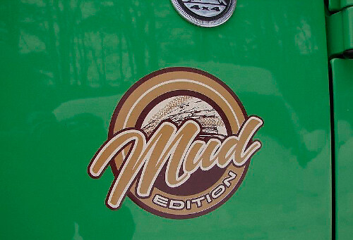 Mud Edition Badge Emblem Vinyl Sticker Decal for Jeep Truck