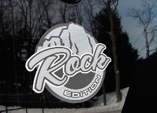 Rock Edition Badge Emblem Vinyl Sticker Decal for Jeep Truck