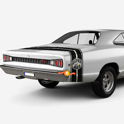Super Bee Tail Band Stripe Vinyl Decal Sticker Graphics for Dodge 1969
