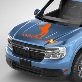 Ford Maverick Hood Logo Graphics Decals  Any Colors Maverick Stickers