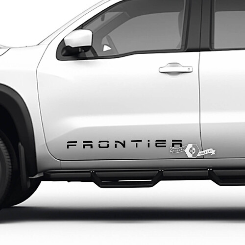 Pair Nissan Frontier Car Decal Graphic Sticker Side Doors Logo Vinyl Graphic Decals