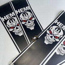 Dodge Ram 345 HEMI Mopar Skull Rear Bed Vinyl Sticker Decal Stripes 2