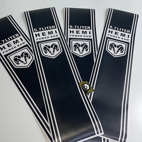 5.7L HEMI Power RAM Truck vinyl Stickers Decals