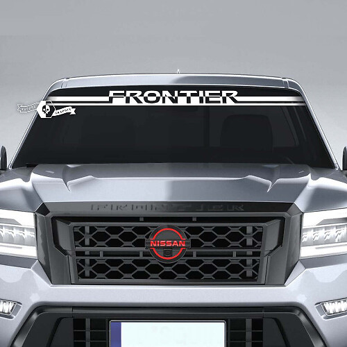 Frontier Lettering Windshield Vinyl Decal for Nissan Frontier _1