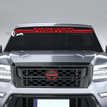 Frontier Lettering Windshield Vinyl Decal for Nissan Frontier _3