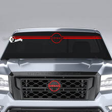 Windshield Logo Nissan Frontier Vinyl Stickers Decals Graphics 3