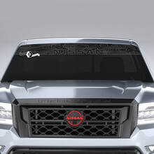 Windshield Topographic Map Nissan Frontier Vinyl Stickers Decals Graphics 2