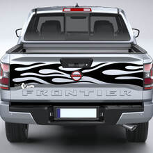 Nissan Frontier Tailgate Flame Vinyl Stickers Decals Graphics 2