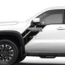 Pair Doors Front Fender Frontier Logo Stripe Vinyl Stickers Decals Graphics 2 Colors 2