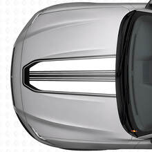 Outline Hood Stripe Vinyl Decal For Musclecar Musclecarmodel _6