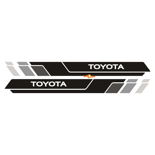 2 Toyota Tacoma Side Doors Stripes Rocker Panel Vinyl Stickers Decal Kit for Toyota Tacoma