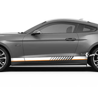 Rocker Panel Stripes Decals for Ford Mustang Mach 1 Shelby GT500 GT350