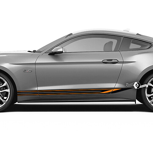 Dual Sharped Stripes Side Vinyl Decal Kit for Musclecar Musclecarmodel Mach 1 Shelby GT500