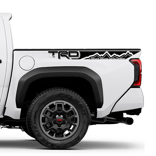 2 TRD Tacoma Side Bed Stripes Vinyl Stickers Decal Kit for Toyota Tacoma