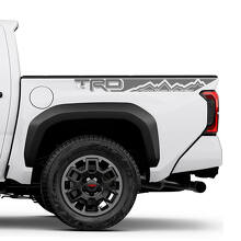 TRD Style Mountain Side Bed Stripes Vinyl Decal Kit for Toyota Tacoma_2