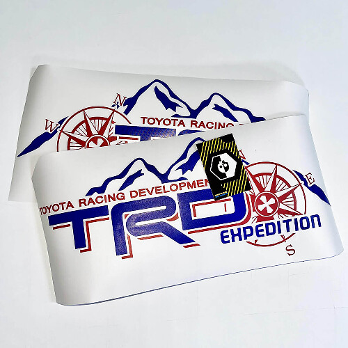 TRD Expedition Edition Bed Side with Compass graphic decals stickers