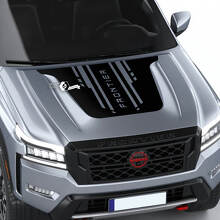 Branded Techno Style Hood Vinyl Decal for Nissan Frontier_2