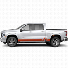 Layered Peaks Door & Rocker Panel Vinyl Stripes for Chevrolet Silverado 1500 Next Generation 2027_4
