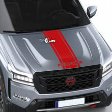 Nissan Frontier S SV Pro-4x Hood Decal Stripe Vinyl Line Logo Graphic Decals Sticker 2