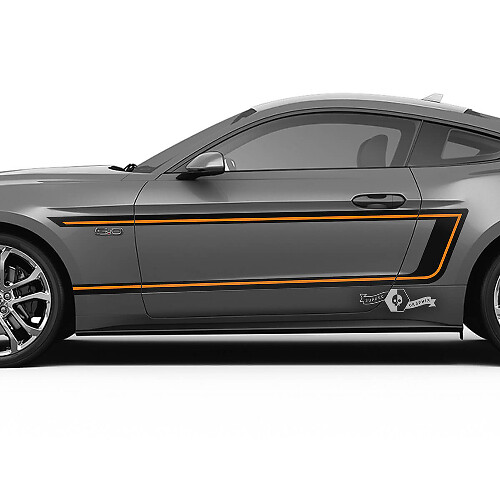 Reverse C-Stripe Stripes Side Vinyl Decal Kit for Musclecar Musclecarmodel 2015-23