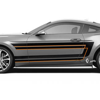 Doors Fender Stripes for Ford Mustang Shelby GT500 GT350 GT 500 GT 350 Mach1 Mach 1 Logo 2 Colors