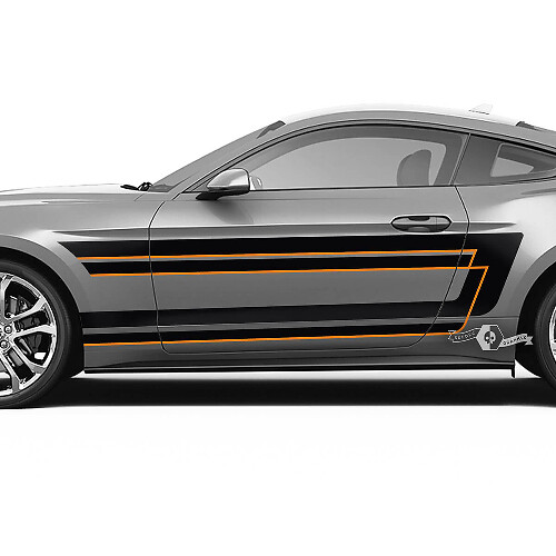 Shelby Style Accent Stripes Side Vinyl Decal Sticker for Musclecar Musclecarmodel Shelby GT500 GT350 Mach 1