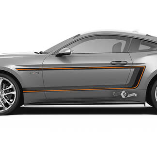 Pair Doors Fender Stripes for Ford Mustang Shelby GT500 GT350 GT 500 GT 350 Mach1 Mach 1 Logo 3 Colors