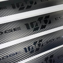 4x Dodge Challenger 100th Anniversary Door Sill Vinyl Decal Stickers Carbon Black 2