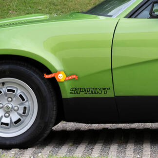 2x Triumph Tr7 Sprint Fender Or Rear Trunk Lid Boot Decal 16v 2 Liter Remake Of Original Style Side Stripes Decals