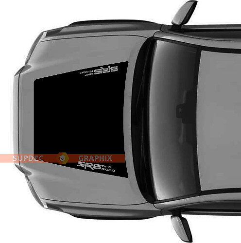 One color Huge SR5 4x4 PRO Sport Off Road NO SCOOP! Hood Vinyl Stickers Decal fit to Toyota Tacoma 2016 - 2021 models