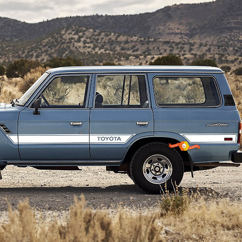 Retro Style Side Stripes Vinyl Decal Kit For Toyota Land Cruiser FJ60 