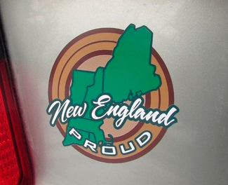 PAIR New England Granite State Proud State Pride Bumper Sticker Decal New England JEEP