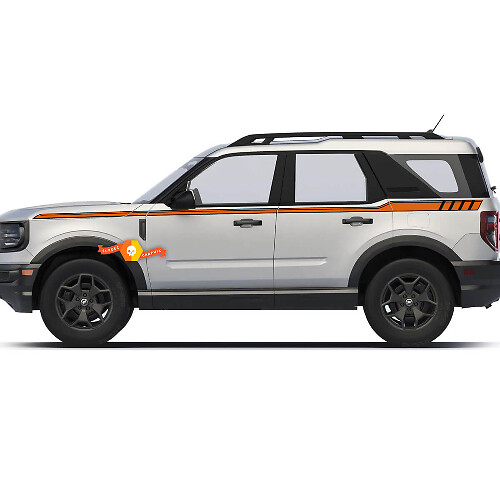 Side Up Stripes Decals Stickers 2 Colors for Ford Bronco Sport First Edition