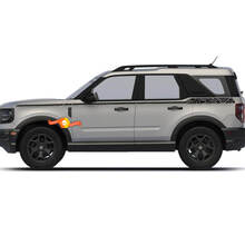 Ford Bronco Sport First Edition Topographic Lines Sides Up Stripes Decals Stickers 2 colors 3