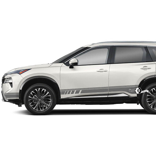 Pair Nissan Rogue Side Door Rocker Panel Stripes Sticker Decal Vinyl Graphic 