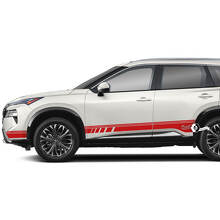 Pair Nissan Rogue Side Door Rocker Panel Stripes Sticker Decal Vinyl Graphic  2