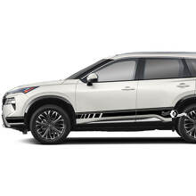 Pair Nissan Rogue Side Door Rocker Panel Stripes Sticker Decal Vinyl Graphic  3