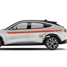 Pair Ford Mustang MACH-E MACH E Doors Line Stripes Side Door Decal vinyl stickers 2