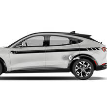 Pair Ford Mustang MACH-E MACH E Doors Line Stripes Side Door Decal vinyl stickers 3
