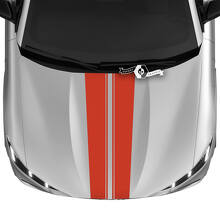 Hood Dual Outline Decal Vinyl Stickers for Ford Mustang Mach-E 2