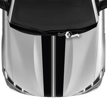 Hood Dual Outline Decal Vinyl Stickers for Ford Mustang Mach-E 3