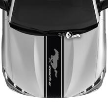 Hood Ford Mustang MACH-E MACH E Stripe Logo Outline Lines Decal Vinyl Stickers 3