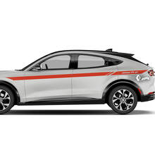 Door Top Line Stripes Side Decals Pair for Ford Mustang Mach-E 3