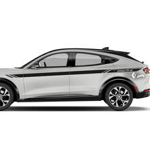 Front Fender Top Line Stripes Side Door Decals Pair for Ford Mustang Mach-E 2