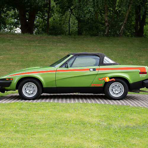 TR7 Spider Style Side Stripes Vinyl Decal Kit For Triumph TR7 Spider