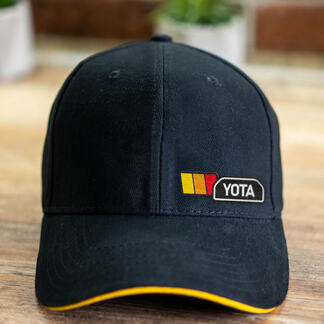 YOTA Toyota Retro Classic Stripe Trucker Hat Embroidered Logo Baseball cap 1