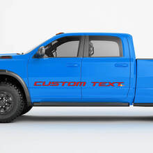 Custom Lettering Side Door Vinyl Decals Kit for Dodge Ram Power Wagon_3