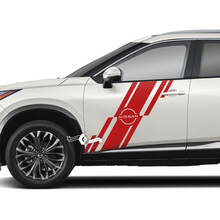 Pair Nissan Rogue Side Door Rear Fender Sticker Decal Vinyl Graphic 2